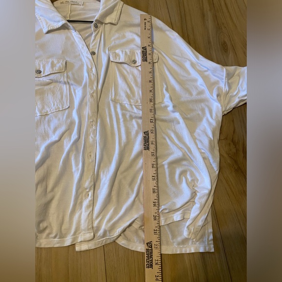 We The Free Andy Button Front Shirt, Size M, White - Picture 8 of 12